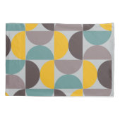 Modernes Gold Moon Horizon des Mittelalters Kissenbezug (Rückseite)