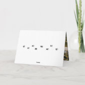 Modernes Gold Personalisiert Pet Wedding Foto Dankeskarte (Rückseite)