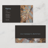 Modernes Gold prägeartiges Visitenkarte (Vorne/Hinten)