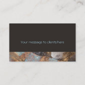 Modernes Gold prägeartiges Visitenkarte (Rückseite)