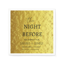 Modernes Gold Probe Dinner am Vorabend