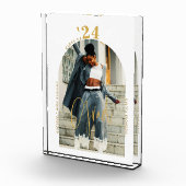 Modernes Gold Script Foto 2024 Minimaler Abschluss (Rechts)