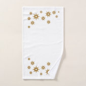Modernes Gold Sternexplosion Design Badetuch Set (Handtuch)