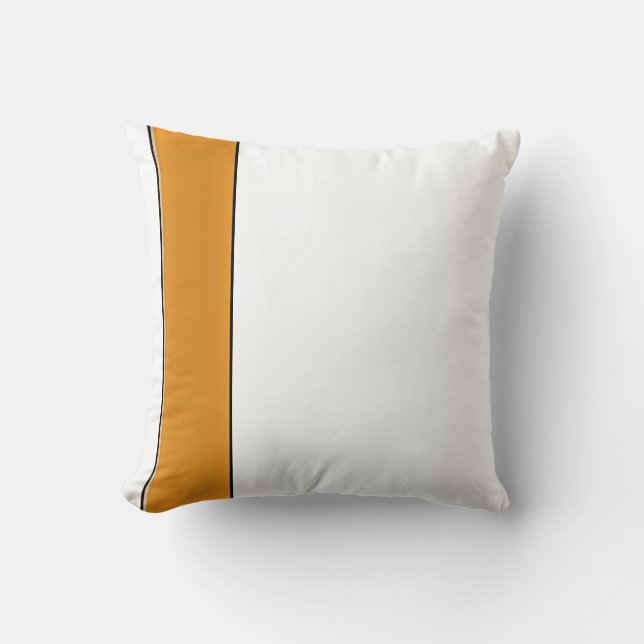 MODERNES GOLD STRIPED PILLOW KISSEN (Vorderseite)