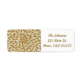 Modernes Gold Teardrop Muster (Vorne)