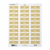 Modernes Gold Template Elegant Modernes Minimalist (Vorne)