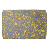 Modernes Gold Terrazzo Muster Badematte (Vorderseite)