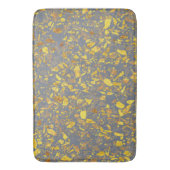 Modernes Gold Terrazzo Muster Badematte (Vorderseite Vertikal)