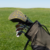 Modernes Gold Terrazzo Muster Golf Headcover (In SItu)