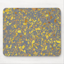 Modernes Gold Terrazzo Muster Mousepad