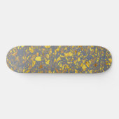 Modernes Gold Terrazzo Muster Skateboard (Horizontal)