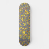Modernes Gold Terrazzo Muster Skateboard (Vorderseite)