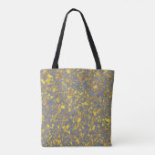 Modernes Gold Terrazzo Muster Tasche (Rückseite)