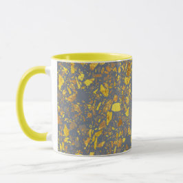 Modernes Gold Terrazzo Muster Tasse