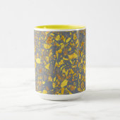 Modernes Gold Terrazzo Muster Tasse (Zentrum)
