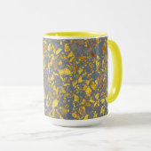 Modernes Gold Terrazzo Muster Tasse (VorderseiteRechts)