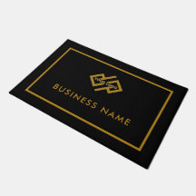 Modernes Gold- und Black-Company-Logo
