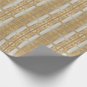 Modernes Gold Verziert Wrapper Geschenkpapier (Ecke)