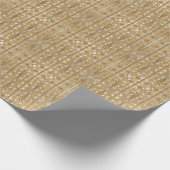Modernes Gold Verziert Wrapper Geschenkpapier (Ecke)
