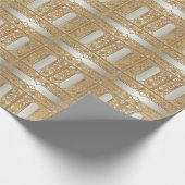 Modernes Gold Verziert Wrapper Geschenkpapier (Ecke)
