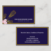 Modernes Gold Whisky Bäckerei Visitenkarte (Vorne/Hinten)