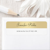 Modernes Gold White Hand Script Minimalistisch Ele (Insitu)