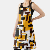 Modernes goldbraunes Quadrat Geometrisches Muster Schürze (InSitu)