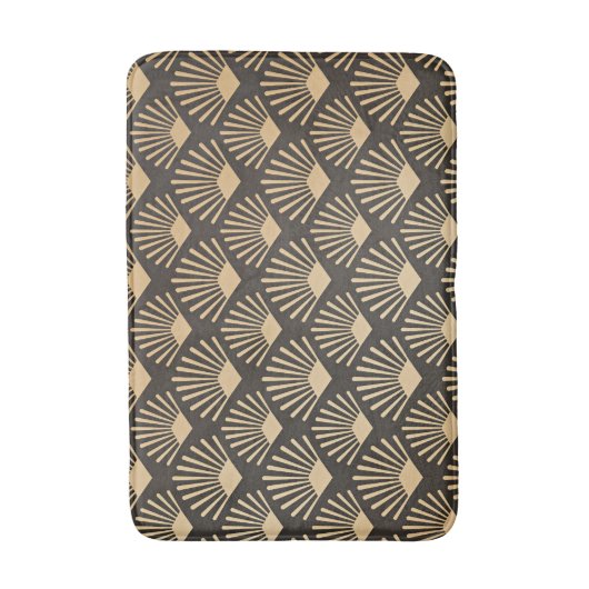 Modernes Golden Gatsby-Muster Badematte (Vorderseite Vertikal)