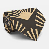 Modernes Golden Gatsby-Muster Krawatte (Gerollt)