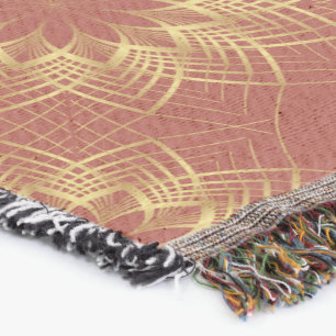 Modernes Golden und Terracotta Mandala Muster Decke