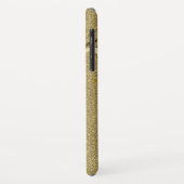 Modernes Goldene Ornament Pfauenfeder Case-Mate iPhone Hülle (Hinten/Links)