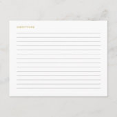 Modernes Goldenes Drehbuch & Blume Brautparty Reze (Rückseite)