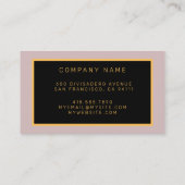 Modernes Goldenes Ereignis - Text hinzufügen Visitenkarte (Rückseite)