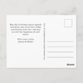 Modernes Goldenes FOTO Weihnachten Gruß Postkarte (Rückseite)