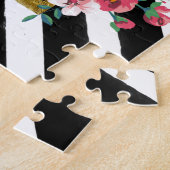 Modernes goldenes inspirierendes Zitat Puzzle (Seite)