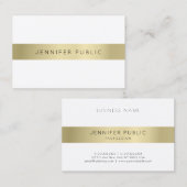 Modernes, goldenes, kreatives Template Visitenkarte (Vorne/Hinten)
