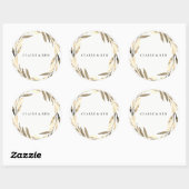 Modernes goldenes Leaf mit jedem Aufkleber (Blatt)