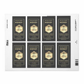 Modernes goldenes Logo für Honigbiene (Vorne)