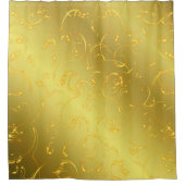 modernes goldenes Modemuster digital handlackiert Duschvorhang (Vorderseite)