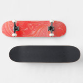modernes goldenes Modemuster Skateboard (Horizontal)