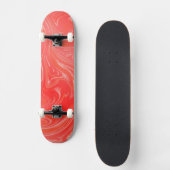 modernes goldenes Modemuster Skateboard (Vorderseite)