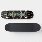 modernes goldenes Modemuster Skateboard (Horizontal)