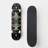 modernes goldenes Modemuster Skateboard (Vorderseite)