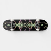 modernes goldenes Modemuster Skateboard (Horizontal)