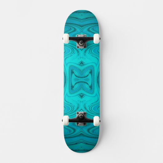 modernes goldenes Modemuster Skateboard (Vorderseite)