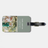 Modernes Goldenes MultiFoto Gepäckanhänger (Rückseite horizontal)