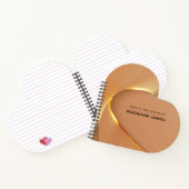 Modernes goldenes Wavy-Design Notizblock (Innenseite)