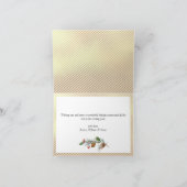 Modernes Goldenes Weihnachtsgrüßen im FOTO Feiertagskarte (Innenseite)
