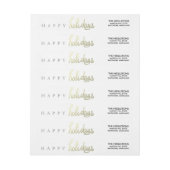 Modernes Goldfrohe Feiertage handgeschriebenes (Bogen)