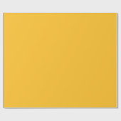 Modernes, goldgelbes schlichtes Geschenk Geschenkpapier (Flach)